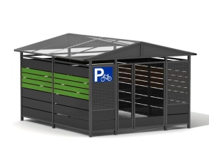 Wiata na rowery TRIO 11 - na 13 rowerów