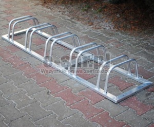 Stojak rowerowy aluminiowy na 5 stanowisk (kod:3010/5/A/P)