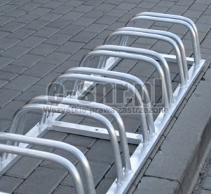 Stojak rowerowy aluminiowy na 10 stanowisk (kod:3010/10/A/P)