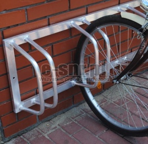 Stojak aluminiowy ścienny na 6 stanowisk (kod:3010/6/A/S)
