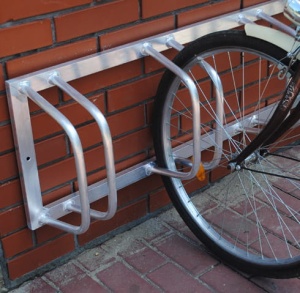 Stojak aluminiowy ścienny na 20 stanowisk (kod:3010/20/A/S)
