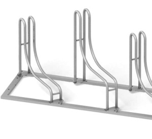 Stojak 45 stopni aluminiowy na 6 stanowisk (kod:3044/6/A/P)