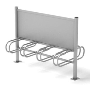 Stojak  rowerowy aluminiowy na 8 stanowisk (kod:3060/8PR/A/PW)