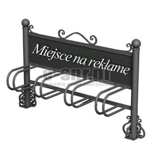 Stojak rowerowy stalowy na 4 stanowiska (kod:DECOR01/4R/S/PW)